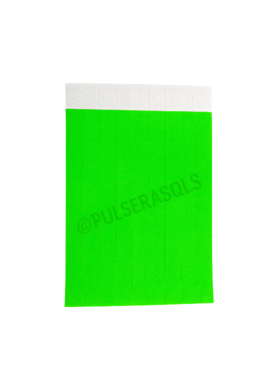 Pulseras Tyvek Personalizadas 100 unidades  (1 Color)