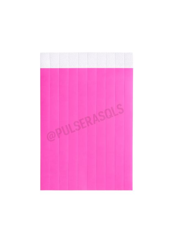 Pulseras Tyvek Personalizadas 100 unidades  (1 Color)