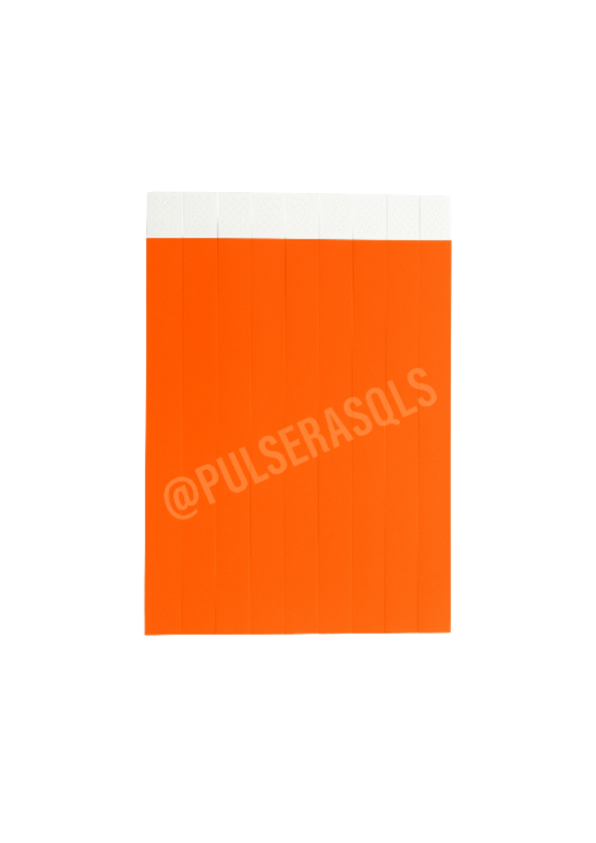 Pulseras Tyvek Personalizadas 100 unidades  (1 Color)