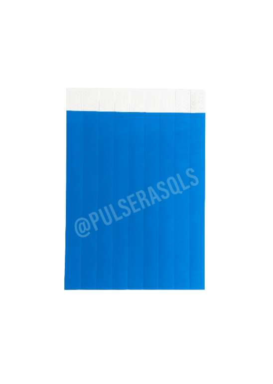 Pulseras Tyvek Personalizadas 100 unidades  (1 Color)