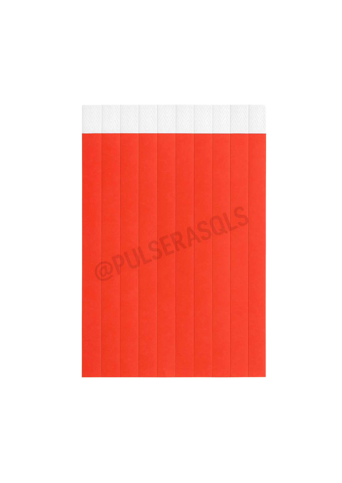 PULSERAS TYVEK PERSONALIZADAS 1.000 unidades (1 COLOR)