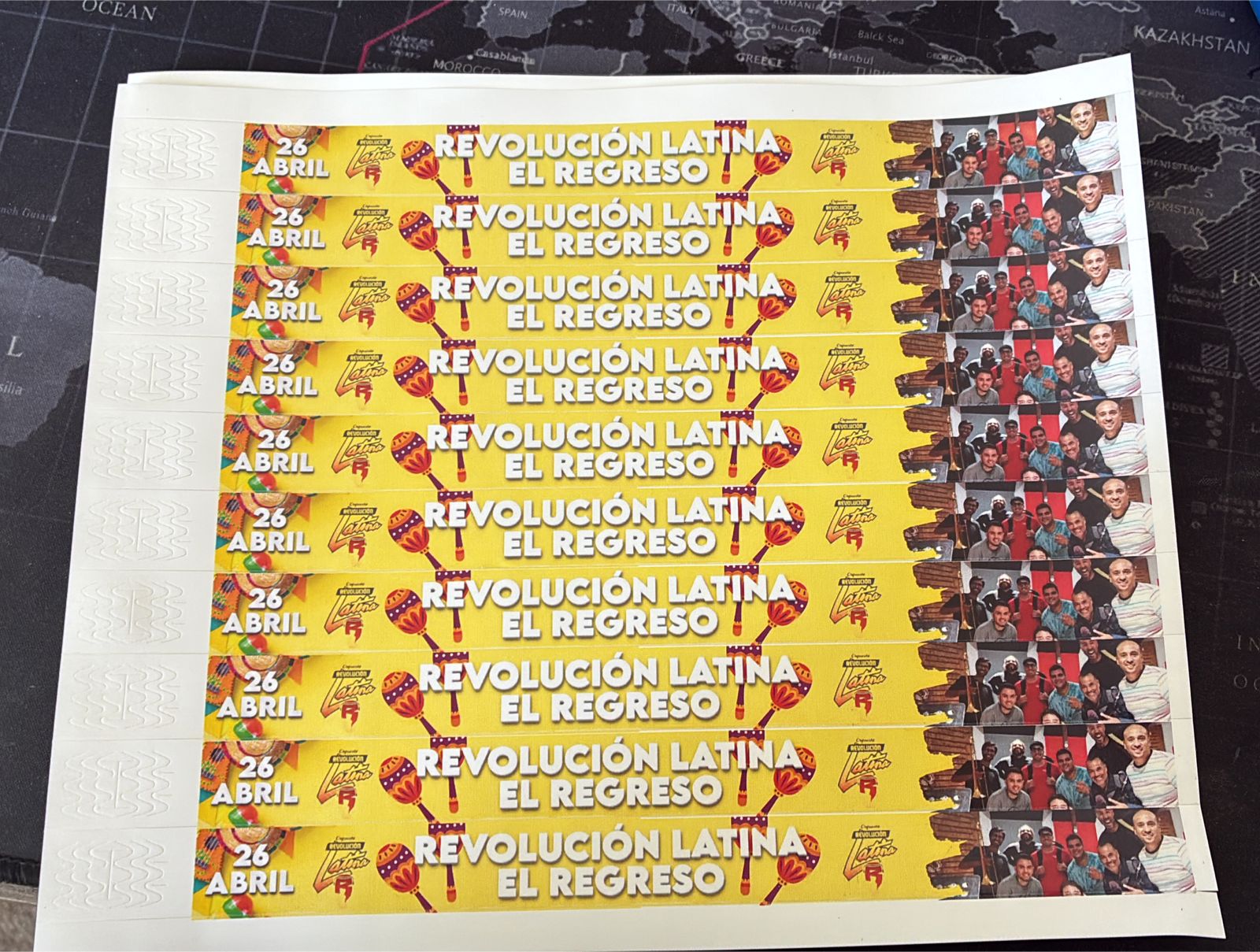 Pulseras Tyvek Full Color Personalizadas