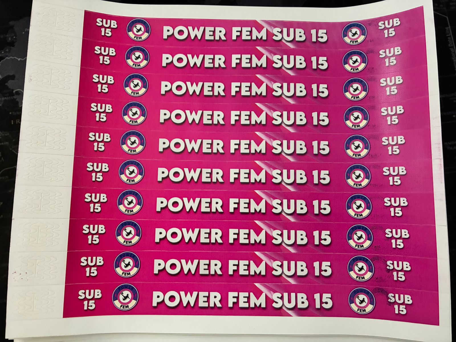 Pulseras Tyvek Full Color Personalizadas